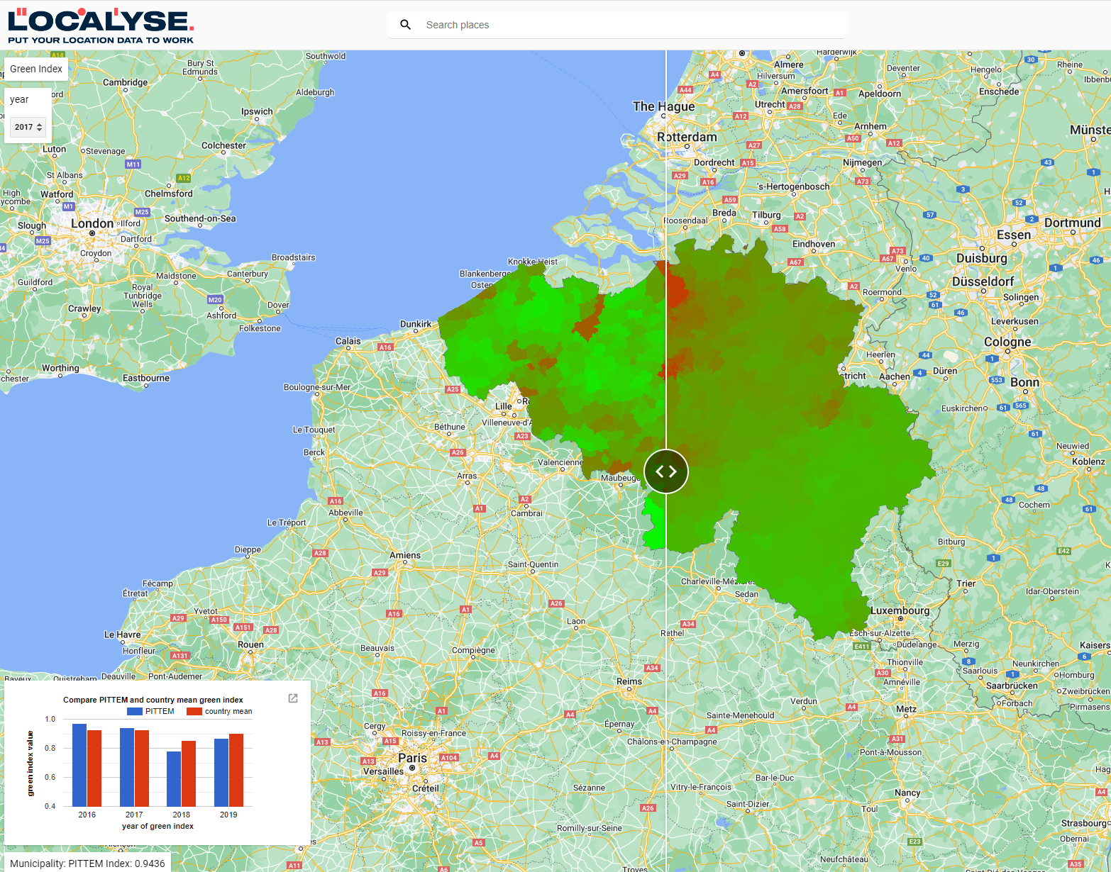 Google Earth Engine: Bepaal de groenindex van je stad