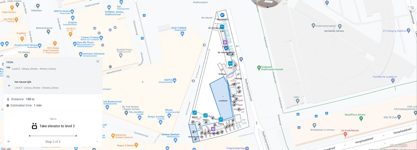 De Nieuwe Bibliotheek Almere: Guide your visitors with Indoor Maps and improve customer experience