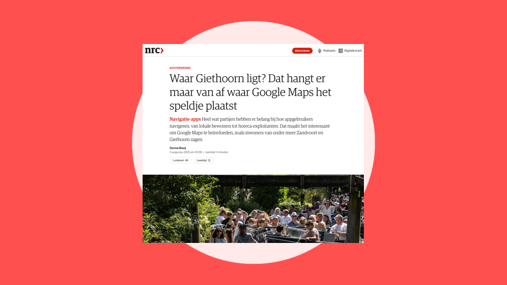 Localyse in NRC over navigatie en locatiegegevens