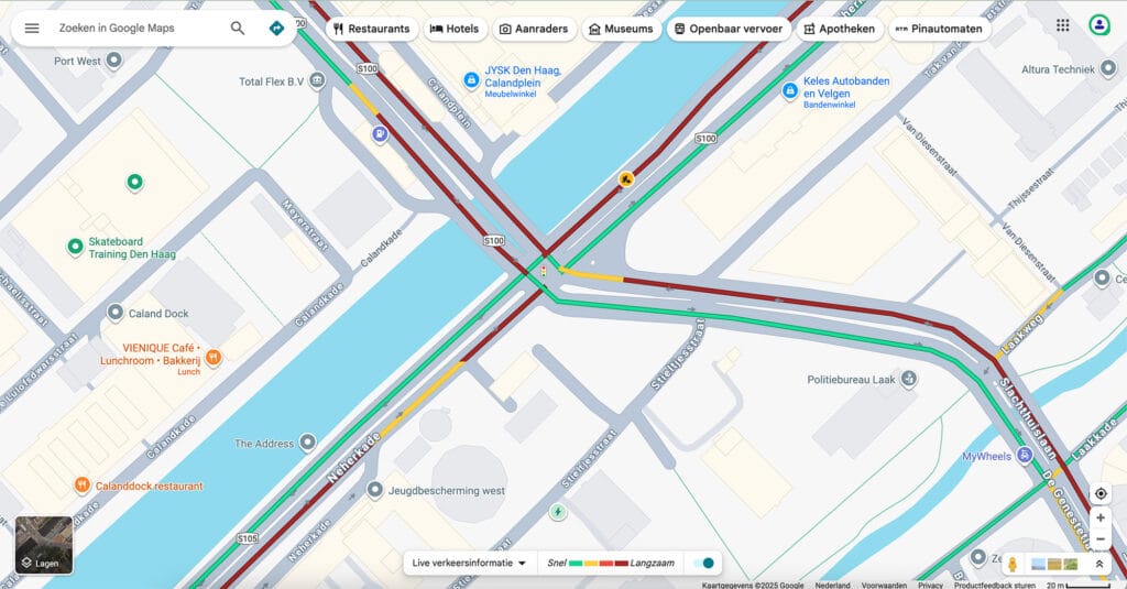 live verkeersdata google